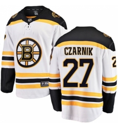 Youth Boston Bruins #27 Austin Czarnik Authentic White Away Fanatics Branded Breakaway NHL Jersey Youth Boston Bruins #27 Austin Czarnik Authentic White Away Fanatics Branded Breakaway NHL Jersey