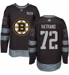 Men's Adidas Boston Bruins #72 Frank Vatrano Authentic Black 1917-2017 100th Anniversary NHL Jersey Men's Adidas Boston Bruins #72 Frank Vatrano Authentic Black 1917-2017 100th Anniversary NHL Jersey