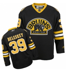 Men's Reebok Boston Bruins #39 Matt Beleskey Authentic Black Third NHL Jersey