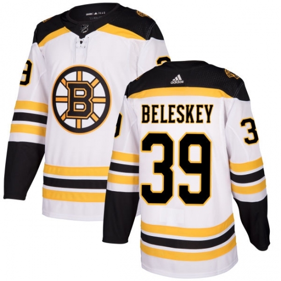 Women's Adidas Boston Bruins #39 Matt Beleskey Authentic White Away NHL Jersey Women's Adidas Boston Bruins #39 Matt Beleskey Authentic White Away NHL Jersey