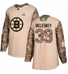 Youth Adidas Boston Bruins #39 Matt Beleskey Authentic Camo Veterans Day Practice NHL Jersey