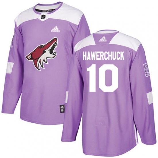 Youth Adidas Arizona Coyotes #10 Dale Hawerchuck Authentic Purple Fights Cancer Practice NHL Jersey Youth Adidas Arizona Coyotes #10 Dale Hawerchuck Authentic Purple Fights Cancer Practice NHL Jersey