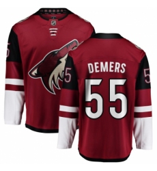 Men's Arizona Coyotes #55 Jason Demers Fanatics Branded Burgundy Red Home Breakaway NHL Jersey