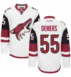 Men's Reebok Arizona Coyotes #55 Jason Demers Authentic White Away NHL Jersey