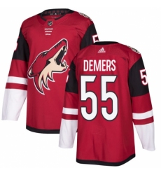 Youth Adidas Arizona Coyotes #55 Jason Demers Authentic Burgundy Red Home NHL Jersey