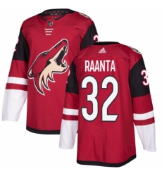 Men's Adidas Arizona Coyotes #32 Antti Raanta Authentic Burgundy Red Home NHL Jersey