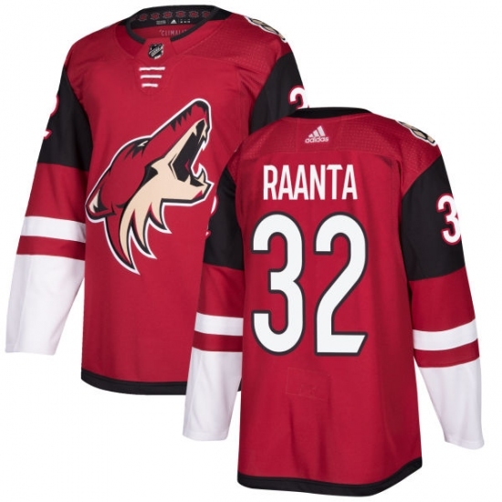 Men's Adidas Arizona Coyotes #32 Antti Raanta Authentic Burgundy Red Home NHL Jersey Men's Adidas Arizona Coyotes #32 Antti Raanta Authentic Burgundy Red Home NHL Jersey