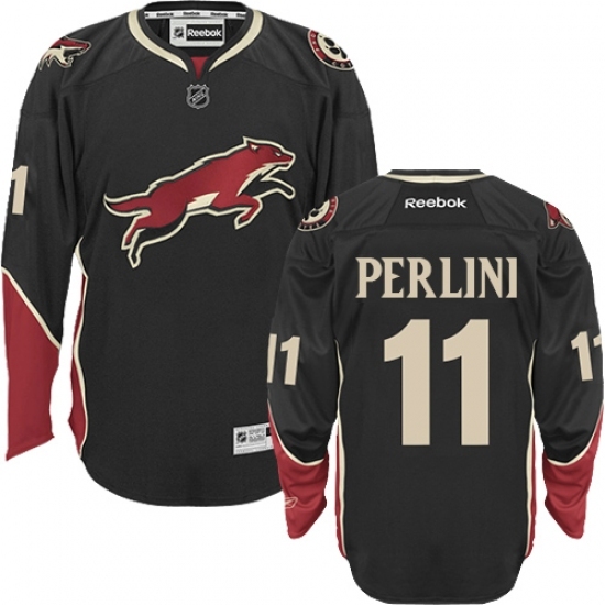 Women's Reebok Arizona Coyotes #11 Brendan Perlini Authentic Black Third NHL Jersey Women's Reebok Arizona Coyotes #11 Brendan Perlini Authentic Black Third NHL Jersey