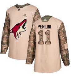 Youth Adidas Arizona Coyotes #11 Brendan Perlini Authentic Camo Veterans Day Practice NHL Jersey Youth Adidas Arizona Coyotes #11 Brendan Perlini Authentic Camo Veterans Day Practice NHL Jersey
