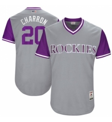 Men's Majestic Colorado Rockies #20 Ian Desmond 