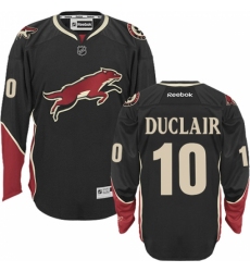 Youth Reebok Arizona Coyotes #10 Anthony Duclair Authentic Black Third NHL Jersey
