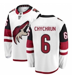 Men's Arizona Coyotes #6 Jakob Chychrun Fanatics Branded White Away Breakaway NHL Jersey