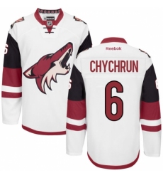 Women's Reebok Arizona Coyotes #6 Jakob Chychrun Authentic White Away NHL Jersey