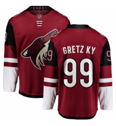 Men's Arizona Coyotes #99 Wayne Gretzky Fanatics Branded Burgundy Red Home Breakaway NHL Jersey