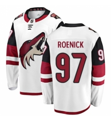 Men's Arizona Coyotes #97 Jeremy Roenick Authentic White Away Fanatics Branded Breakaway NHL Jersey