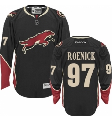Men's Reebok Arizona Coyotes #97 Jeremy Roenick Authentic Black Third NHL Jersey