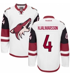 Women's Reebok Arizona Coyotes #4 Niklas Hjalmarsson Authentic White Away NHL Jersey