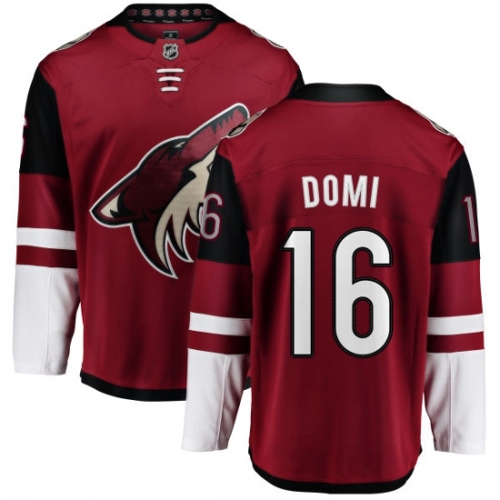 Youth Arizona Coyotes #16 Max Domi Fanatics Branded Burgundy Red Home Breakaway NHL Jersey Youth Arizona Coyotes #16 Max Domi Fanatics Branded Burgundy Red Home Breakaway NHL Jersey