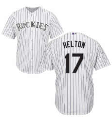 Youth Majestic Colorado Rockies #17 Todd Helton Replica White Home Cool Base MLB Jersey Youth Majestic Colorado Rockies #17 Todd Helton Replica White Home Cool Base MLB Jersey