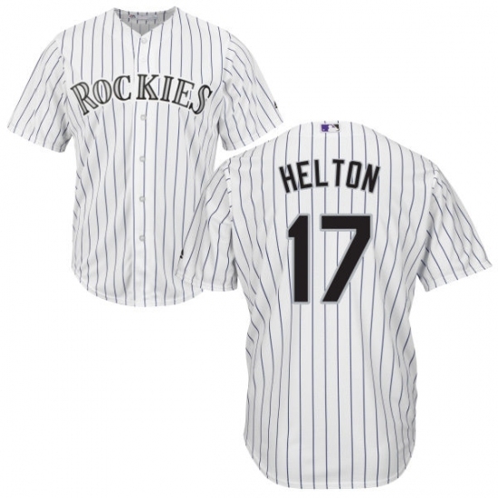 Youth Majestic Colorado Rockies #17 Todd Helton Replica White Home Cool Base MLB Jersey Youth Majestic Colorado Rockies #17 Todd Helton Replica White Home Cool Base MLB Jersey