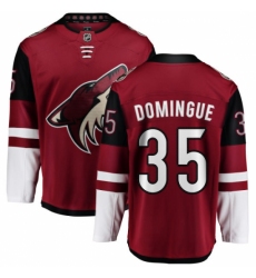 Men's Arizona Coyotes #35 Louis Domingue Fanatics Branded Burgundy Red Home Breakaway NHL Jersey