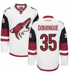 Youth Reebok Arizona Coyotes #35 Louis Domingue Authentic White Away NHL Jersey