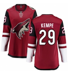 Women's Arizona Coyotes #29 Mario Kempe Fanatics Branded Burgundy Red Home Breakaway NHL Jersey