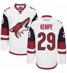 Women's Reebok Arizona Coyotes #29 Mario Kempe Authentic White Away NHL Jersey