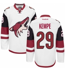 Youth Reebok Arizona Coyotes #29 Mario Kempe Authentic White Away NHL Jersey