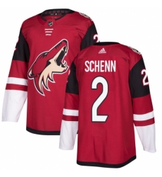 Men's Adidas Arizona Coyotes #2 Luke Schenn Premier Burgundy Red Home NHL Jersey Men's Adidas Arizona Coyotes #2 Luke Schenn Premier Burgundy Red Home NHL Jersey