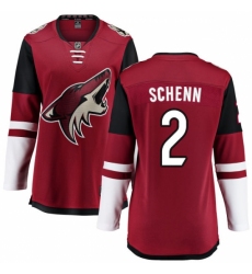 Women's Arizona Coyotes #2 Luke Schenn Fanatics Branded Burgundy Red Home Breakaway NHL Jersey Women's Arizona Coyotes #2 Luke Schenn Fanatics Branded Burgundy Red Home Breakaway NHL Jersey