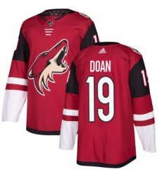 Men's Adidas Arizona Coyotes #19 Shane Doan Authentic Burgundy Red Home NHL Jersey