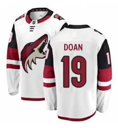 Men's Arizona Coyotes #19 Shane Doan Fanatics Branded White Away Breakaway NHL Jersey