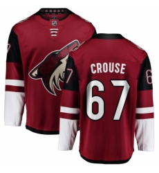 Men's Arizona Coyotes #67 Lawson Crouse Fanatics Branded Burgundy Red Home Breakaway NHL Jersey
