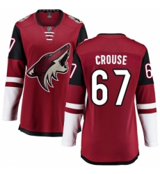 Women's Arizona Coyotes #67 Lawson Crouse Fanatics Branded Burgundy Red Home Breakaway NHL Jersey