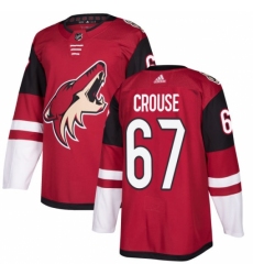 Youth Adidas Arizona Coyotes #67 Lawson Crouse Premier Burgundy Red Home NHL Jersey