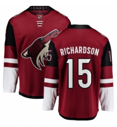 Men's Arizona Coyotes #15 Brad Richardson Fanatics Branded Burgundy Red Home Breakaway NHL Jersey