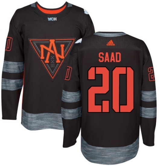 Youth Adidas Team North America #20 Brandon Saad Premier Black Away 2016 World Cup of Hockey Jersey Youth Adidas Team North America #20 Brandon Saad Premier Black Away 2016 World Cup of Hockey Jersey