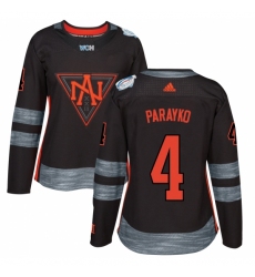 Women's Adidas Team North America #4 Colton Parayko Authentic Black Away 2016 World Cup of Hockey Jersey Women's Adidas Team North America #4 Colton Parayko Authentic Black Away 2016 World Cup of Hockey Jersey