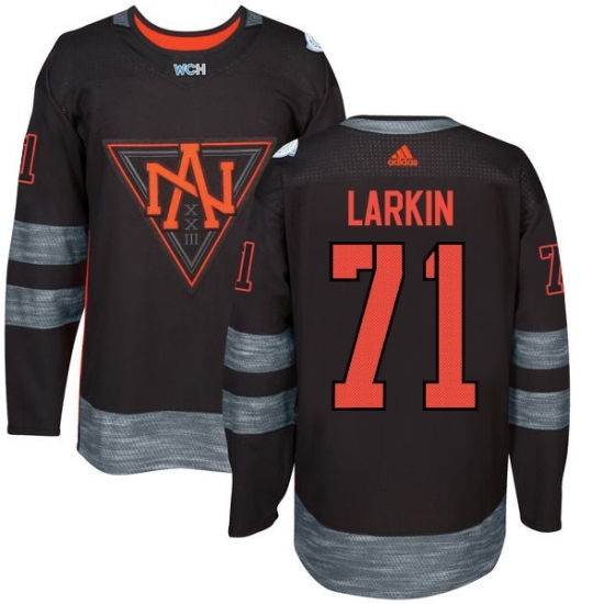Youth Adidas Team North America #71 Dylan Larkin Authentic Black Away 2016 World Cup of Hockey Jersey Youth Adidas Team North America #71 Dylan Larkin Authentic Black Away 2016 World Cup of Hockey Jersey