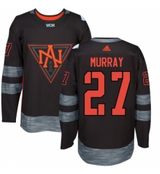 Men's Adidas Team North America #27 Ryan Murray Premier Black Away 2016 World Cup of Hockey Jersey