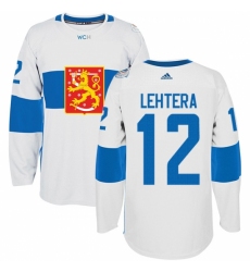 Men's Adidas Team Finland #12 Jori Lehtera Authentic White Home 2016 World Cup of Hockey Jersey Men's Adidas Team Finland #12 Jori Lehtera Authentic White Home 2016 World Cup of Hockey Jersey