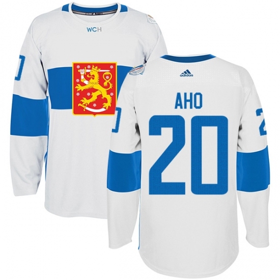 Men's Adidas Team Finland #20 Sebastian Aho Authentic White Home 2016 World Cup of Hockey Jersey Men's Adidas Team Finland #20 Sebastian Aho Authentic White Home 2016 World Cup of Hockey Jersey
