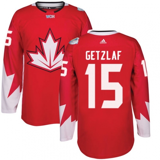 Youth Adidas Team Canada #15 Ryan Getzlaf Premier Red Away 2016 World Cup Ice Hockey Jersey Youth Adidas Team Canada #15 Ryan Getzlaf Premier Red Away 2016 World Cup Ice Hockey Jersey