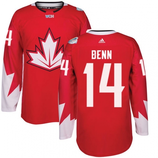 Youth Adidas Team Canada #14 Jamie Benn Authentic Red Away 2016 World Cup Ice Hockey Jersey Youth Adidas Team Canada #14 Jamie Benn Authentic Red Away 2016 World Cup Ice Hockey Jersey