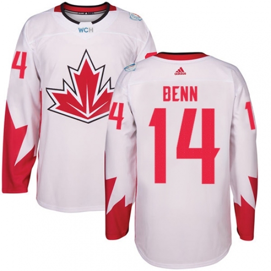 Youth Adidas Team Canada #14 Jamie Benn Authentic White Home 2016 World Cup Ice Hockey Jersey Youth Adidas Team Canada #14 Jamie Benn Authentic White Home 2016 World Cup Ice Hockey Jersey