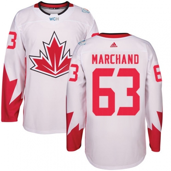 Youth Adidas Team Canada #63 Brad Marchand Premier White Home 2016 World Cup Ice Hockey Jersey Youth Adidas Team Canada #63 Brad Marchand Premier White Home 2016 World Cup Ice Hockey Jersey