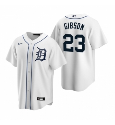 Men's Nike Detroit Tigers #23 Kirk Gibson White Home Stitched Baseball Jersey