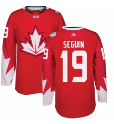 Youth Adidas Team Canada #19 Tyler Seguin Authentic Red Away 2016 World Cup Hockey Jersey