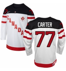 Men's Nike Team Canada #77 Jeff Carter Premier White 100th Anniversary Olympic Hockey Jersey Men's Nike Team Canada #77 Jeff Carter Premier White 100th Anniversary Olympic Hockey Jersey
